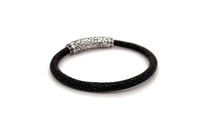 Bracelets Stingray Leather Bracelet Brown Samuel B