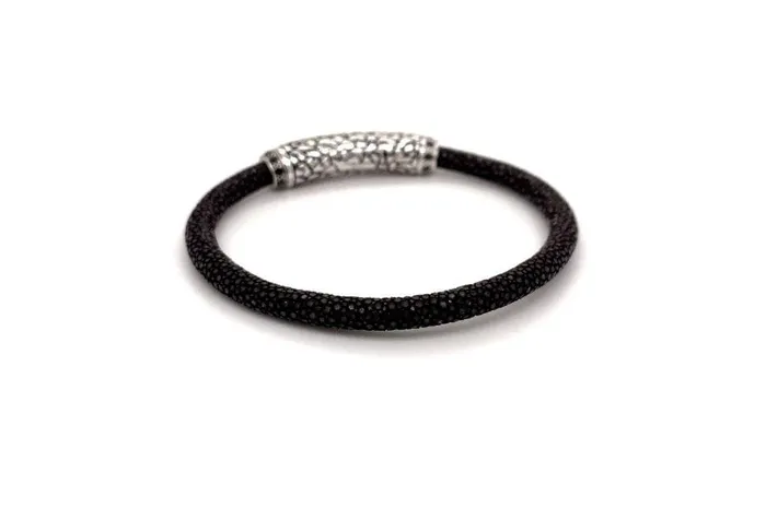 Bracelets Stingray Leather Bracelet Brown Samuel B