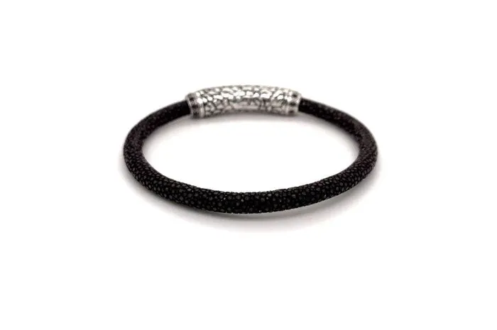 Bracelets Stingray Leather Bracelet Brown Samuel B