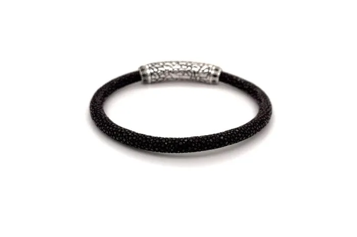 Bracelets Stingray Leather Bracelet Brown Samuel B