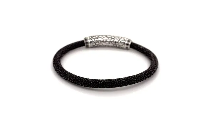 Bracelets Stingray Leather Bracelet Brown Samuel B