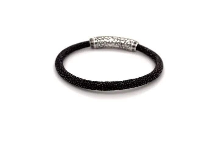 Bracelets Stingray Leather Bracelet Brown Samuel B