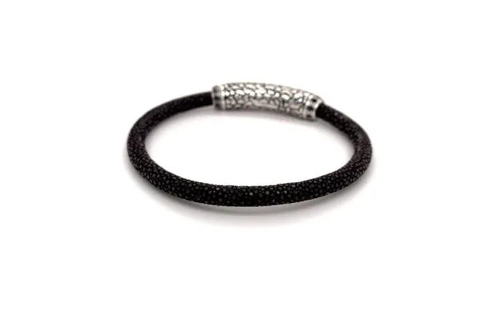 Bracelets Stingray Leather Bracelet Brown Samuel B