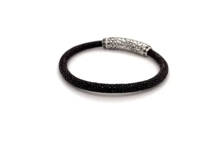 Bracelets Stingray Leather Bracelet Brown Samuel B