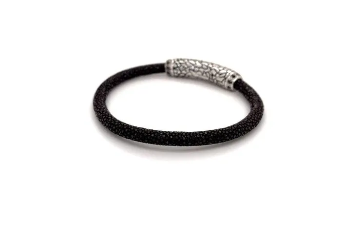 Bracelets Stingray Leather Bracelet Brown Samuel B