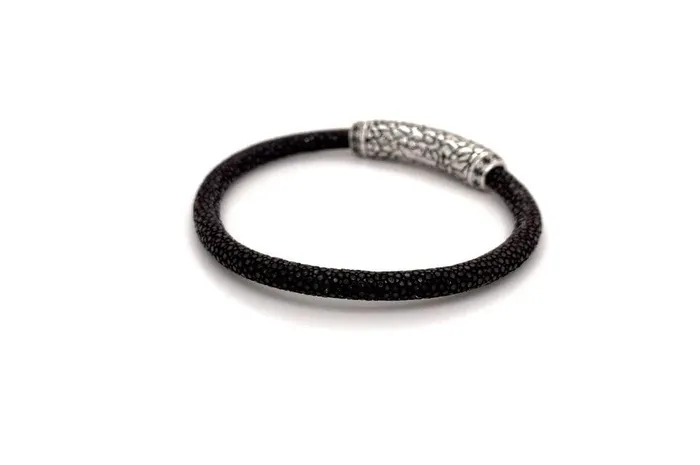 Bracelets Stingray Leather Bracelet Brown Samuel B