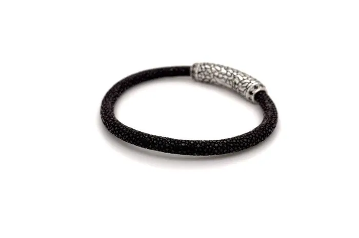 Bracelets Stingray Leather Bracelet Brown Samuel B