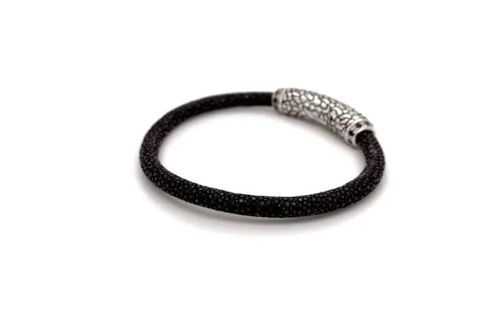 Bracelets Stingray Leather Bracelet Brown Samuel B