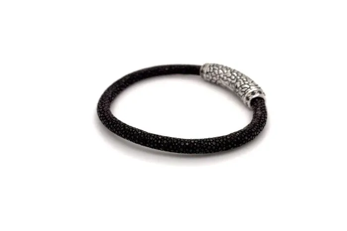 Bracelets Stingray Leather Bracelet Brown Samuel B