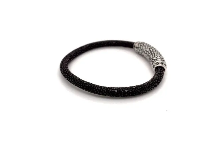 Bracelets Stingray Leather Bracelet Brown Samuel B