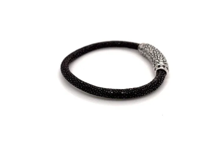 Bracelets Stingray Leather Bracelet Brown Samuel B
