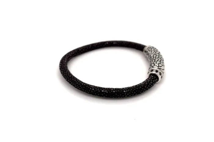 Bracelets Stingray Leather Bracelet Brown Samuel B