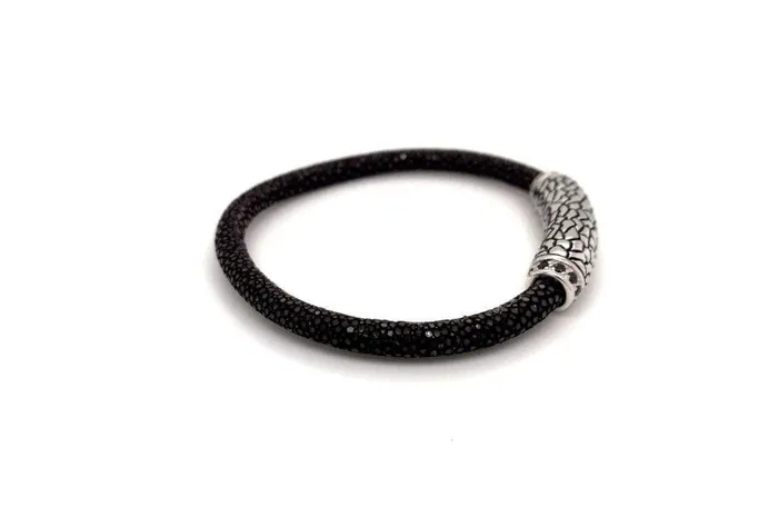 Bracelets Stingray Leather Bracelet Brown Samuel B