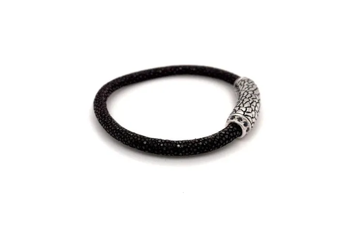 Bracelets Stingray Leather Bracelet Brown Samuel B
