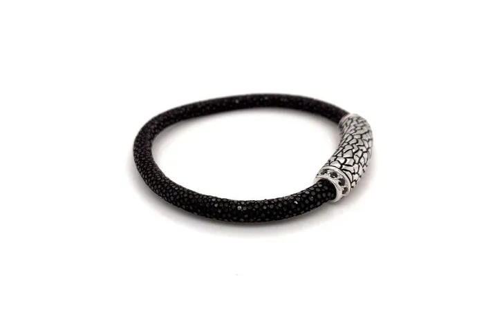Bracelets Stingray Leather Bracelet Brown Samuel B