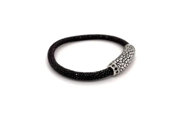 Bracelets Stingray Leather Bracelet Brown Samuel B