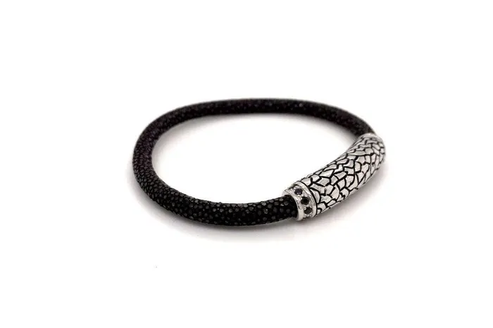 Bracelets Stingray Leather Bracelet Brown Samuel B