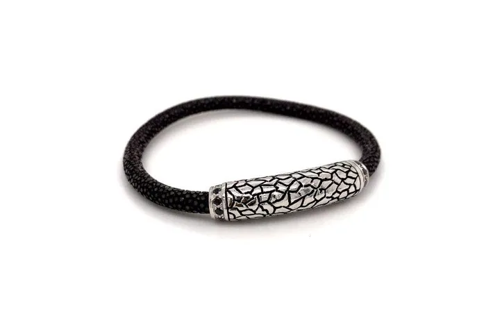 Bracelets Stingray Leather Bracelet Brown Samuel B