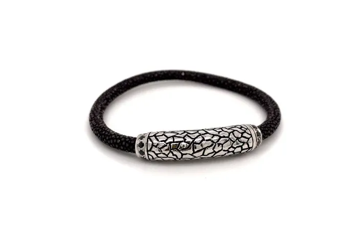 Bracelets Stingray Leather Bracelet Brown Samuel B