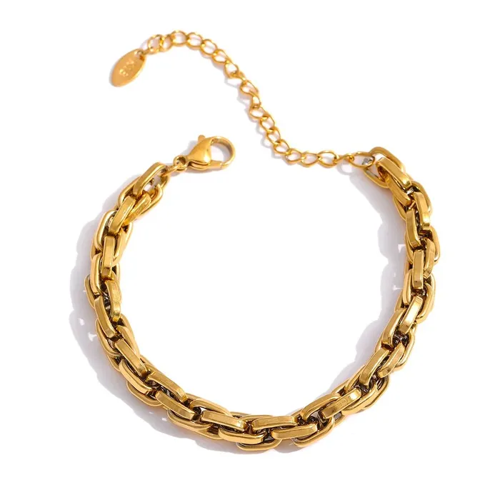 Gold Rolo Chain Bracelet Mabel Love Co Bracelets