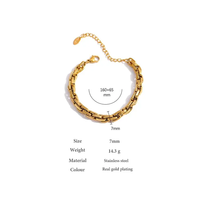 Gold Rolo Chain Bracelet Mabel Love Co Bracelets