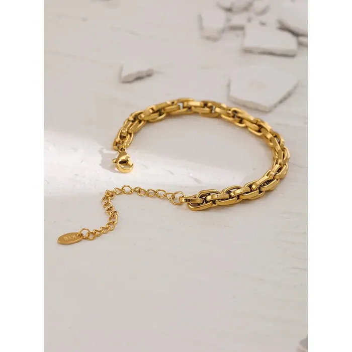 Gold Rolo Chain Bracelet Mabel Love Co Bracelets