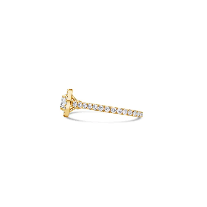 IF Co Rings Elle Halo Engagement Ring GIA Round 050ct