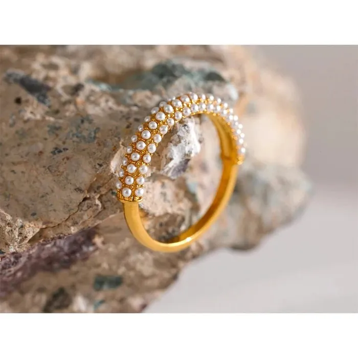 Mabel Love Co Rings Pearl Cluster Ring