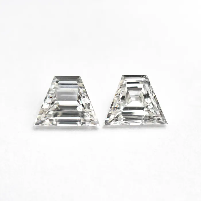 Rings Misfit Diamonds 081cttw 2pc 574x438x209mm 565x433x228mm VS2SI1 FG Trapezoid Step Cut Matching Pair 2552201