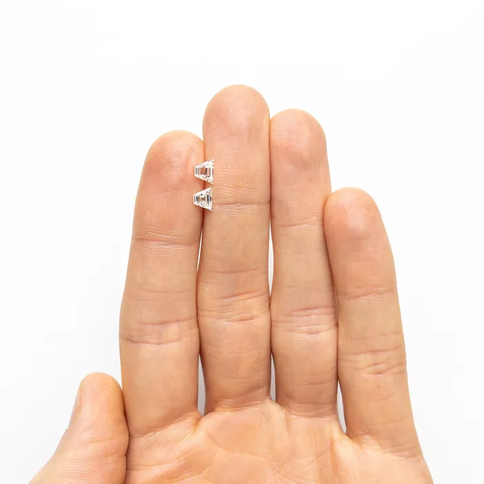Rings Misfit Diamonds 081cttw 2pc 574x438x209mm 565x433x228mm VS2SI1 FG Trapezoid Step Cut Matching Pair 2552201