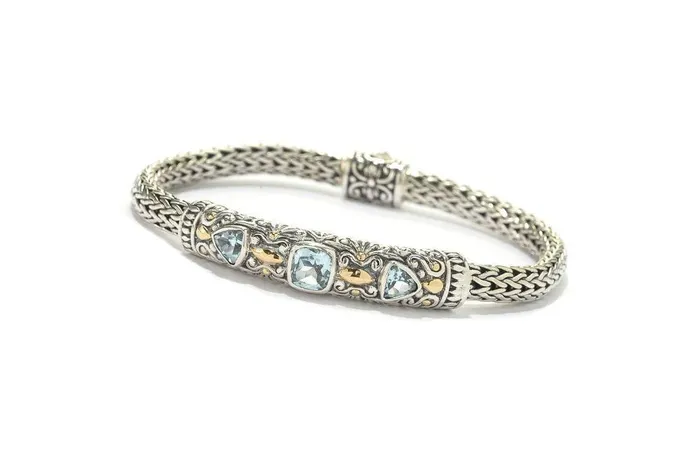 Samuel B Trifecta Bracelet Blue Topaz Bracelets