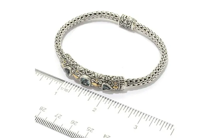 Samuel B Trifecta Bracelet Blue Topaz Bracelets