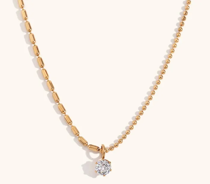 Solara Beaded Necklace Mabel Love Co Necklaces