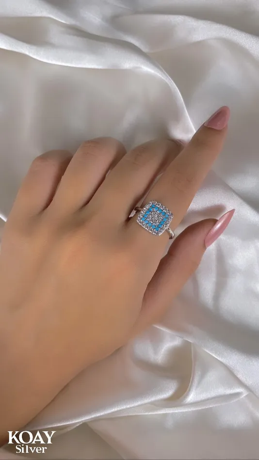 Turquoise 06 Ring KOAY Silver Store Rings