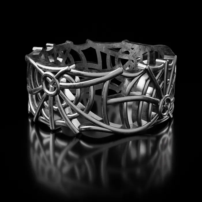 Fashion Jewelry by Yordy Silver Spider Web Ring Rings