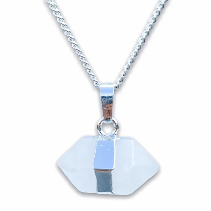 Horizontal Double Point Crystal Necklace Magic Crystals Necklaces
