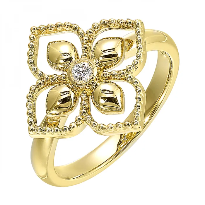International Diamond Center Rings Gold Diamond Ring