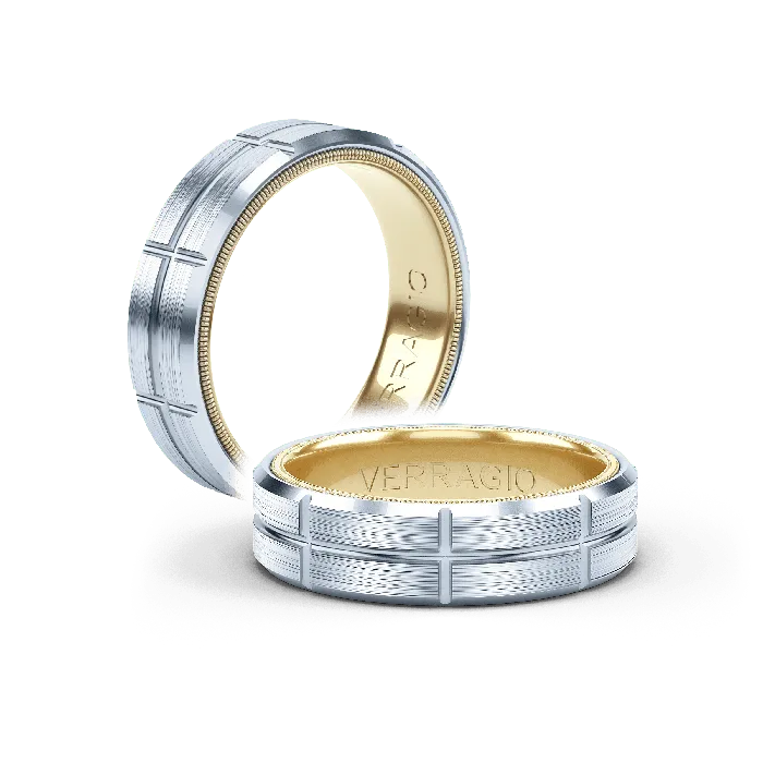 International Diamond Center Rings Verragio Mens Band VW602618k Yellow Gold