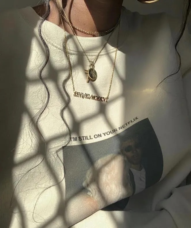 Necklaces aiobo Roman Numeral Necklace