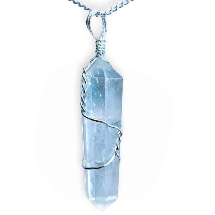 Necklaces Magic Crystals Gemstone Double Point Pendant Necklace