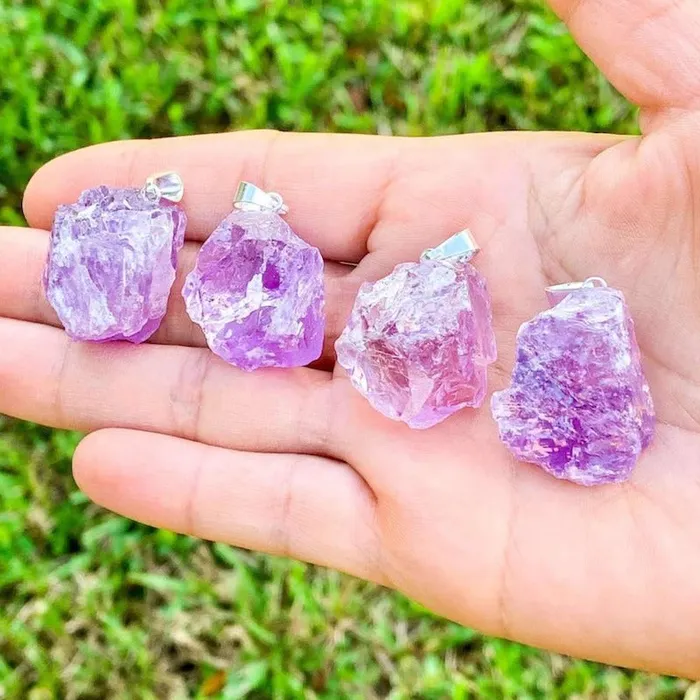 Necklaces Magic Crystals Unpolished Raw Stone Necklace