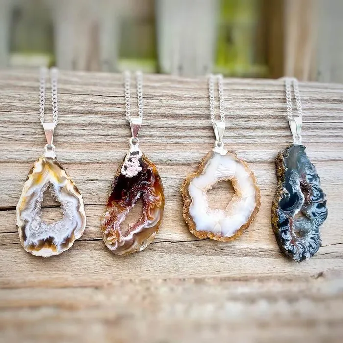 Necklaces Magic Crystals Unpolished Raw Stone Necklace