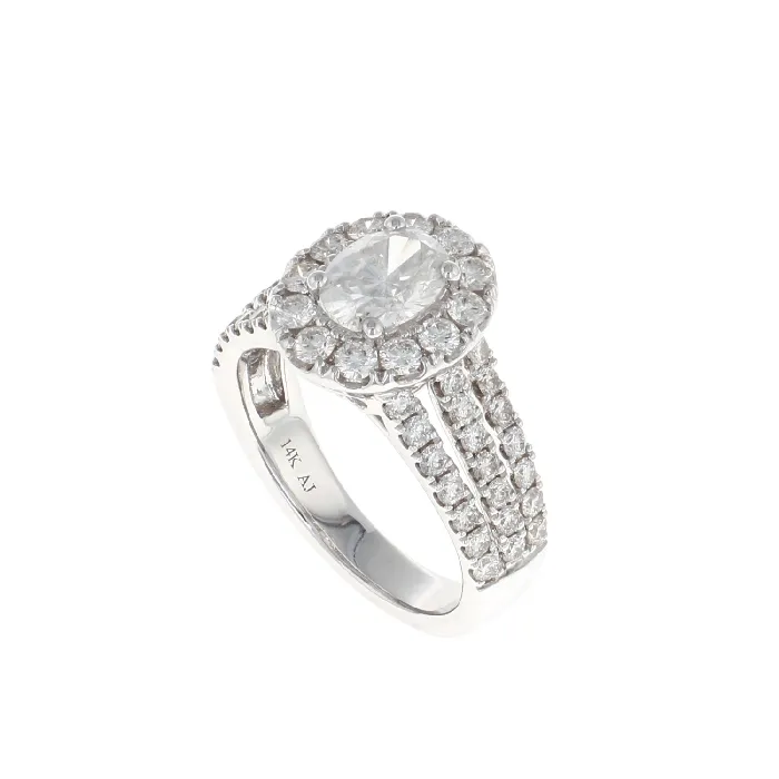 Oval Halo Complete Engagement Ring 226CTW Shop IDC estore Rings