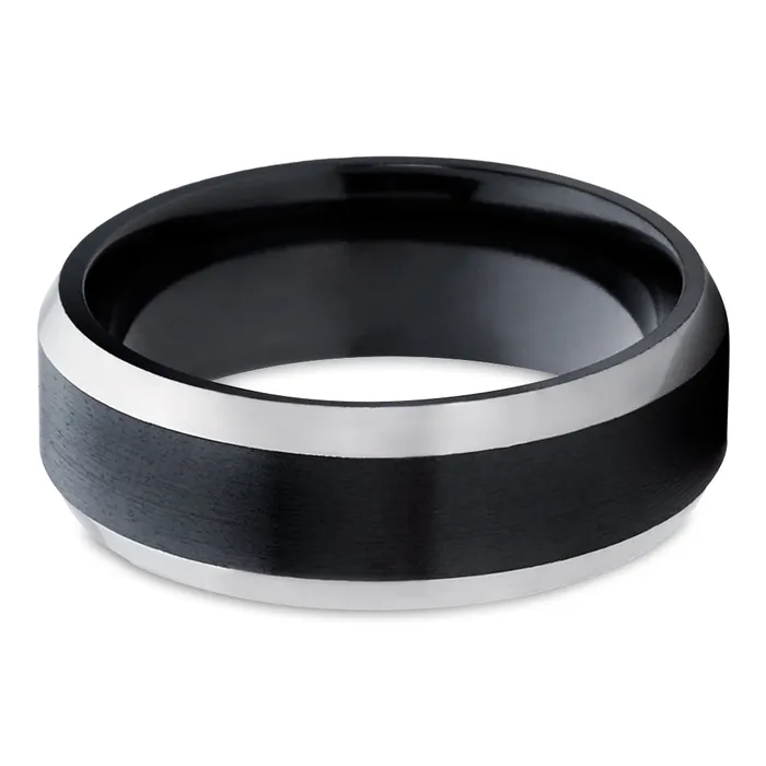 Rings Clean Casting Jewelry Zirconium Wedding Band Black Wedding Ring Zirconium Wedding Ring Black Wedding Band