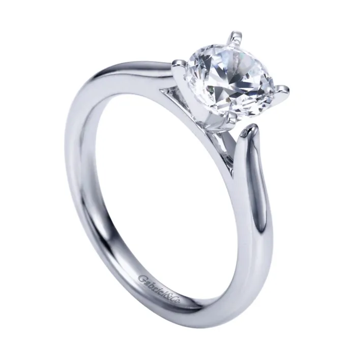 Rings International Diamond Center Gabriel Bridal Collection White Gold Solitaire Engagement Ring Rings International Diamond Center Gabriel Bridal Collection White Gold Solitaire Engagement Ring