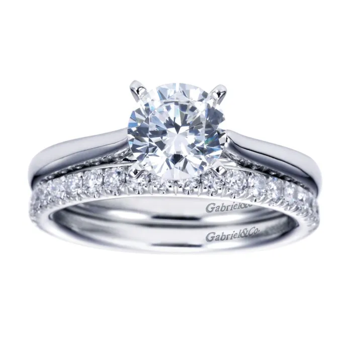 Rings International Diamond Center Gabriel Bridal Collection White Gold Solitaire Engagement Ring Rings International Diamond Center Gabriel Bridal Collection White Gold Solitaire Engagement Ring