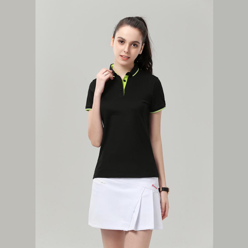 Coolchecker Polo Sport Femme Noir/Vert Citron   | Polos Hauts Femme