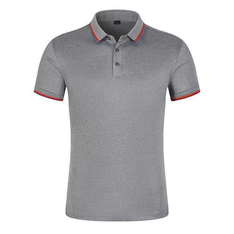 Polo Manches Courtes Pasadena Femme Gris Chiné/Orange   | Polos Hauts Femme