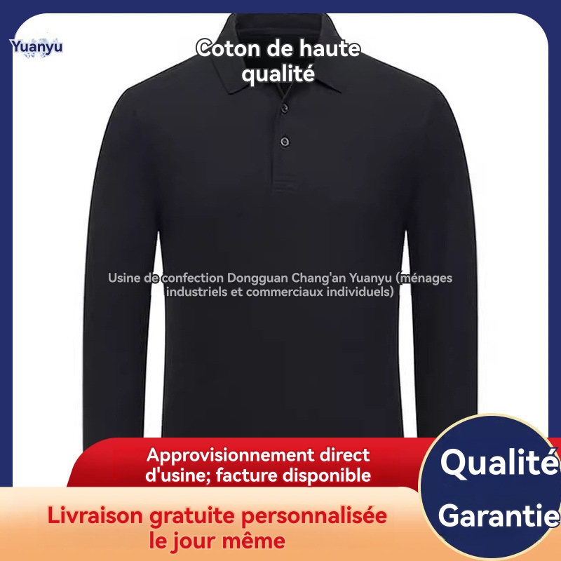 Polo Manches Longues Perfect Femme Noir   | Polos Hauts Femme